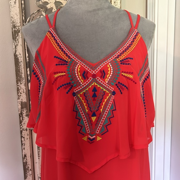 Coral Maxi Dress - Size Medium - by Xhilaration. - Picture 2 of 8